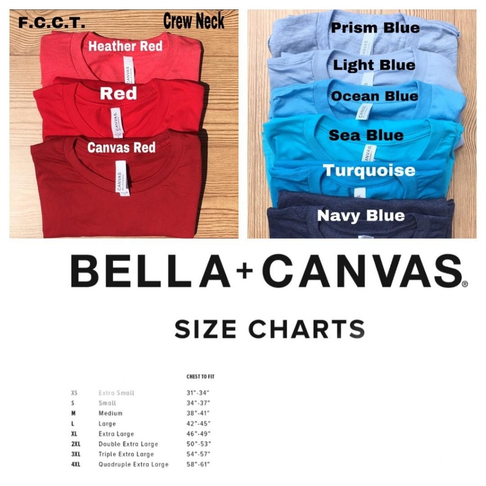 2 Blank Bella Canvas Shirt Bundle